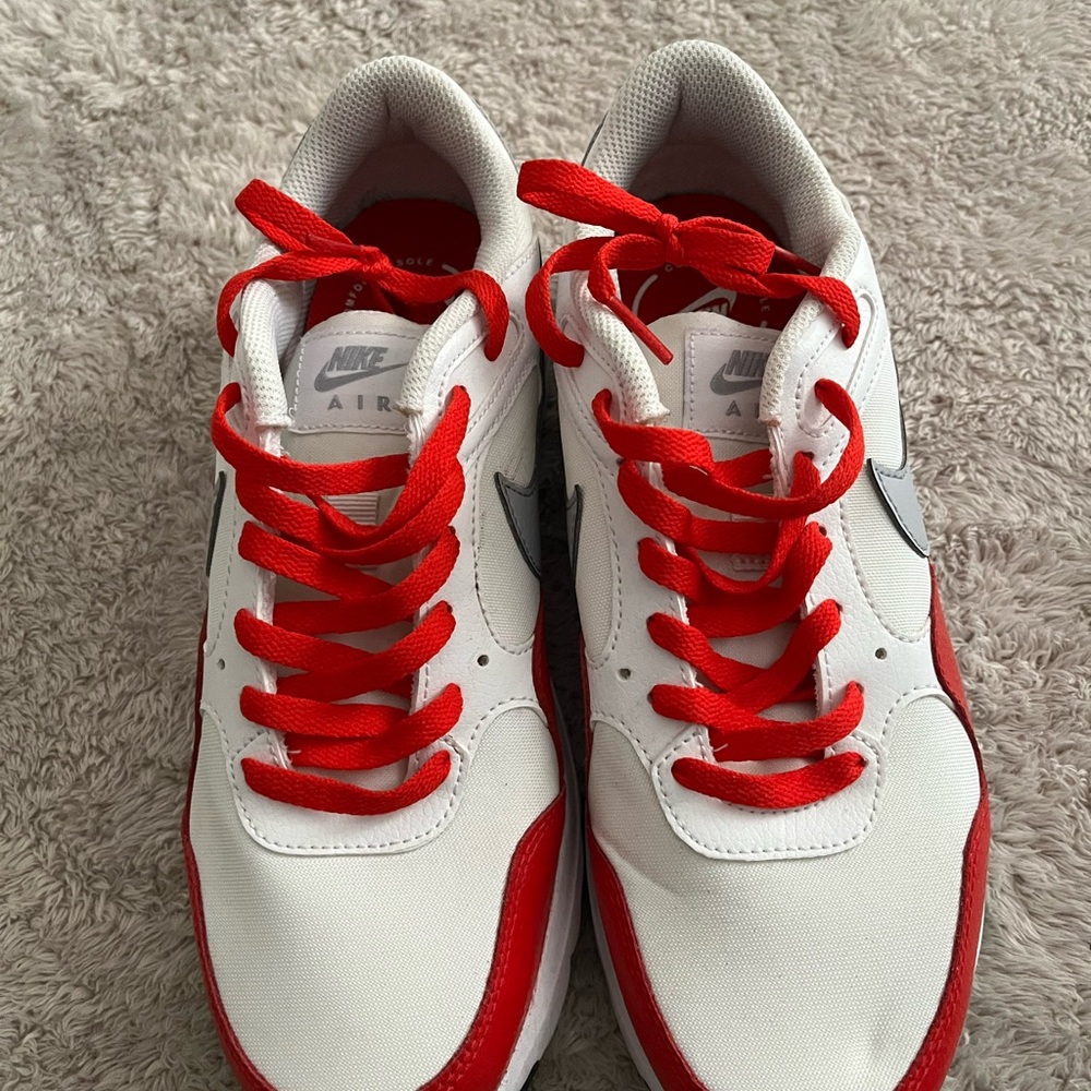Nike Air Sneakers with Red and White Design